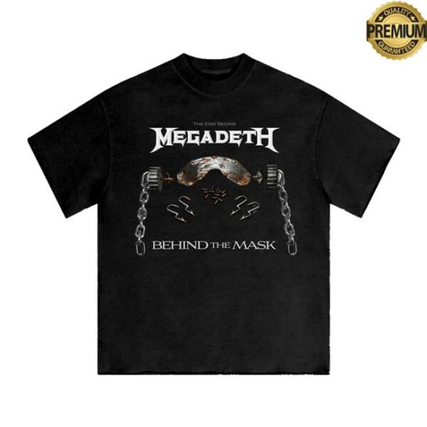 Mask Up Merch Megadeth Merch Store Behind The Mask Tee - Newest Fashion Trends