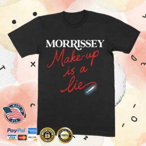 Morrissey Merch Store Make-Up Is A Lie Lipstick T-Shirt