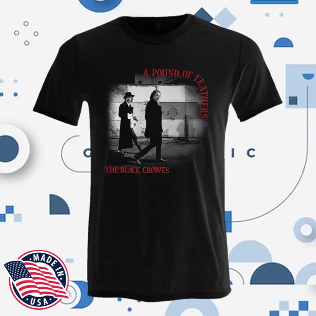 The Black Crowes Merch Store A Pound Of Feathers Black T-Shirt The Black Crowes Merch Store A Pound Of Feathers Black T-Shirt
