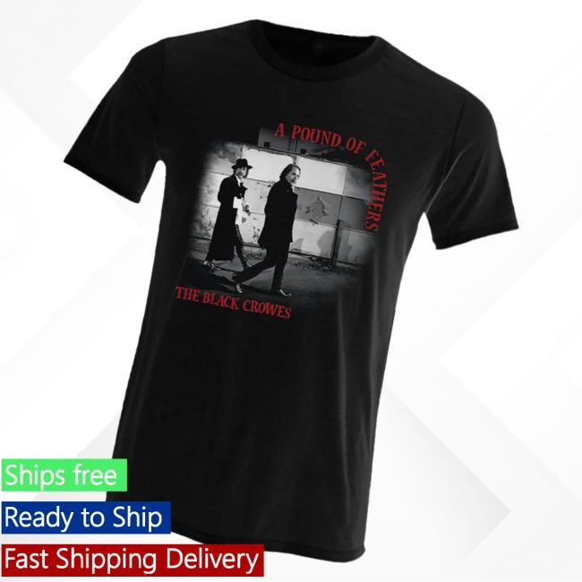 The Black Crowes Merch Store A Pound Of Feathers Black T-Shirt The Black Crowes Merch Store A Pound Of Feathers Black T-Shirt