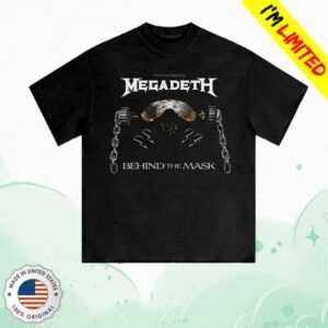 Megadeth Shop Merch Store Behind The Mask Tee