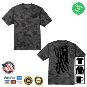 Lamb Of God Merch Store Shop Black Ink Flag Tee