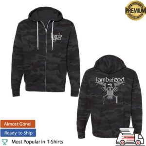 Lamb Of God Merch Store Shop Skeletal Bird Zip Hoodie