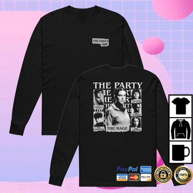 Netflix Shop Merch Store Stranger Things The Party Comfort Colors Long Sleeve T-Shirt