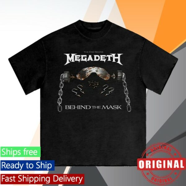 Mask Up Merch Megadeth Store Merch Behind The Mask Tee - Newest Fashion Trends