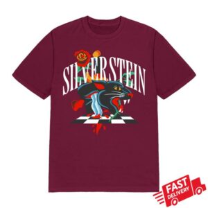 Silverstein Merch Store Panther Maroon T-Shirt
