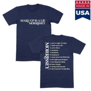 Morrissey Merch Store Shop Make-Up Is A Lie T-Shirt