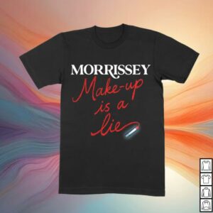 Morrissey Merch Store Shop Make-Up Is A Lie Lipstick T-Shirt