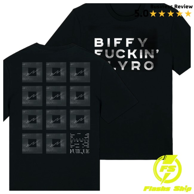 Biffy Clyro Store Merch Bfc Distressed Futique Tracklist T-Shirt Black Biffy Clyro Store Merch Bfc Distressed Futique Tracklist T-Shirt Black