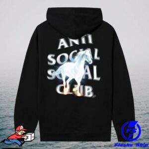 Anti Social Social Club Store Merch Assc Glowing Horse Black Hoodie