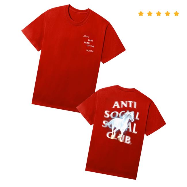 Antisocialsocialclub Merch Store Shop Assc Glowing Horse Tee Antisocialsocialclub Merch Store Shop Assc Glowing Horse Tee