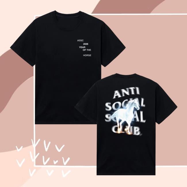 Antisocialsocialclub Merch Store Shop Assc Glowing Horse Tee Antisocialsocialclub Merch Store Shop Assc Glowing Horse Tee