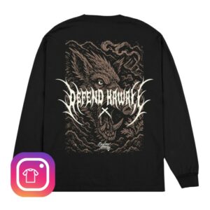 Defend Hawaii Store Merch Pua’a Graphic Long Sleeve