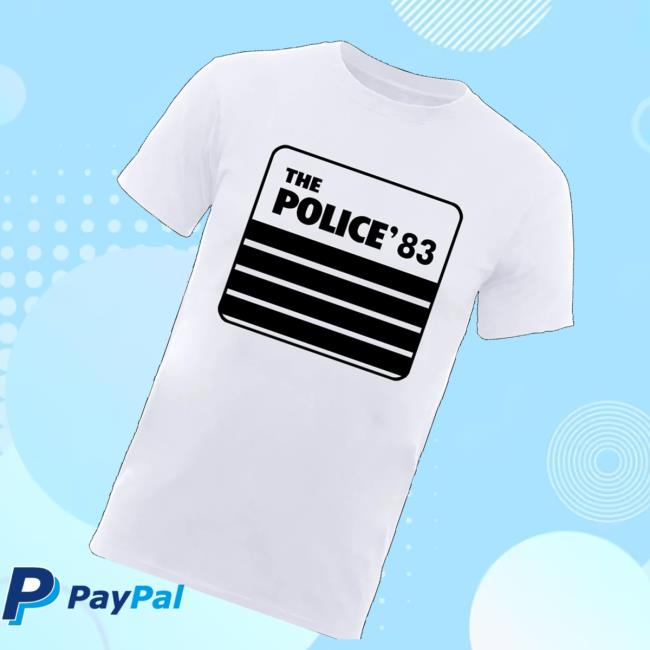 The Police Shop Merch Store The Police 1983 Tour T Shirt The Police Shop Merch Store The Police 1983 Tour T Shirt