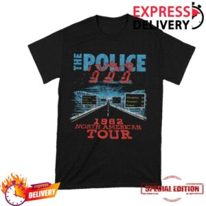 The Police Shop Merch Store The Police 1982 North American Tour T Shirt