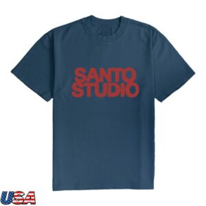 Santo Studio Merch Store Santo Bold Logo Tee Blue