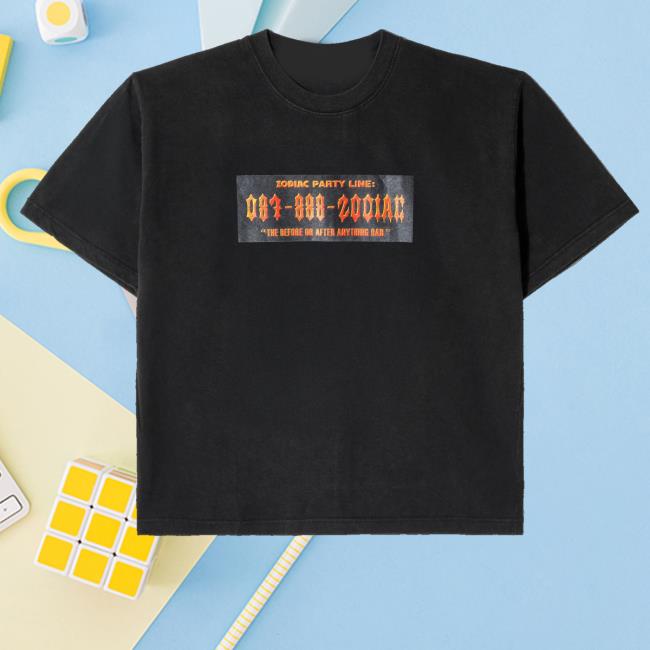 Zodiac Jakarta Merch Store Shop Zodiac Fantasy Party Line T-Shirt Zodiac Jakarta Merch Store Shop Zodiac Fantasy Party Line T-Shirt