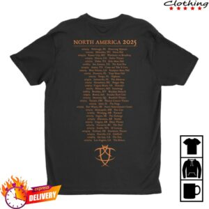 Nightshiftmerch Psycroptic North American Tour 2025 T-Shirt