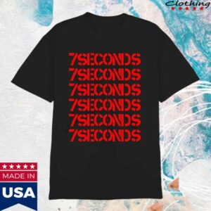 Nightshiftmerch 7 Seconds Stacked Logo T-Shirt