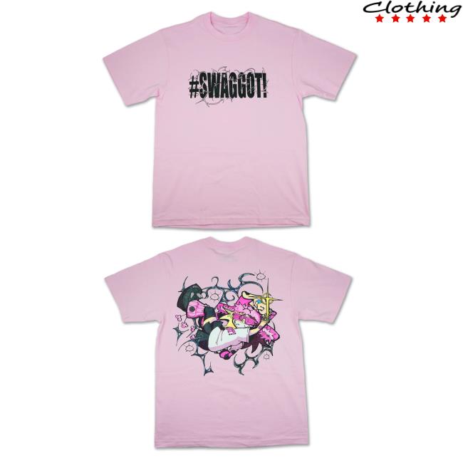 Issbrokie Merch Store Swaggot Tee Pink Issbrokie Merch Store Swaggot Tee Pink