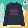 Eurovision Merch Store Gradient Logo Sweatshirt Navy
