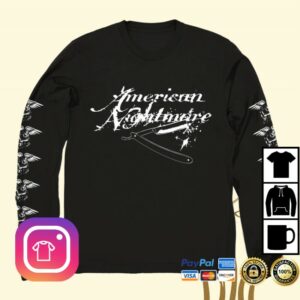 Evil Greed Store Merch American Nightmare Razor Logo Long Sleeve