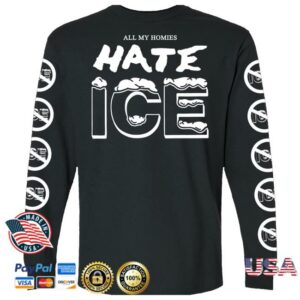 Deathtraitors Merch Store All My Homies Hate Ice Long Sleeve Black