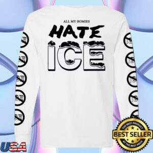 Deathtraitors Merch Store All My Homies Hate Ice Long Sleeve White