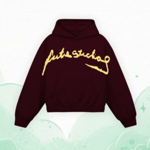 F4t3 Merch Store Studios Hoodie Burgundy