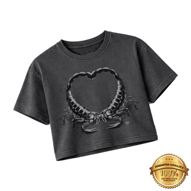 Chomp Brand Merch Store Scorpion Heart Crop Chomp Brand Merch Store Scorpion Heart Crop