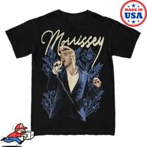 Morrissey Store Merch Floral Tee Black