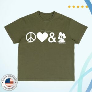 Online Ceramics Merch Store Shroom Your Face Dark Olive Tee