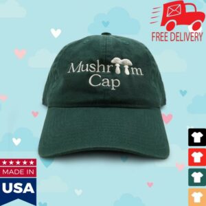 Online Ceramics Merch Store Mushroom Cap Dark Green Hat