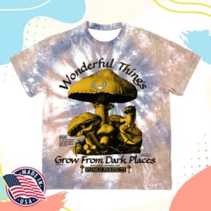 Online Ceramics Merch Store Saprotrophic Mushrooms Tie Dye Tee