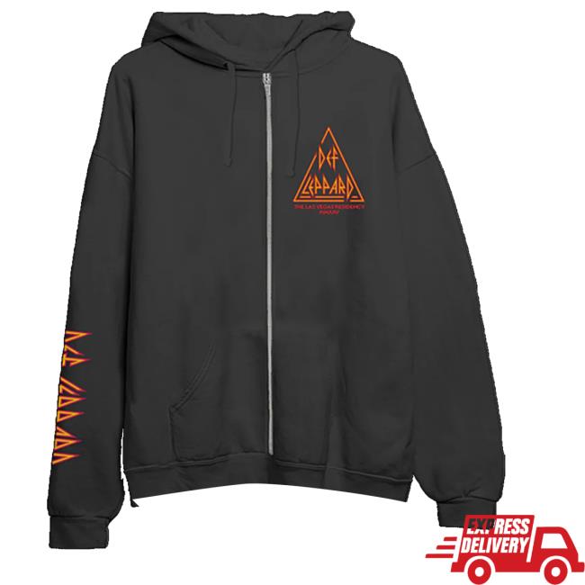 Def Leppard Store Merch Shop Live Las Vegas Zip Hoodie Def Leppard Store Merch Shop Live Las Vegas Zip Hoodie