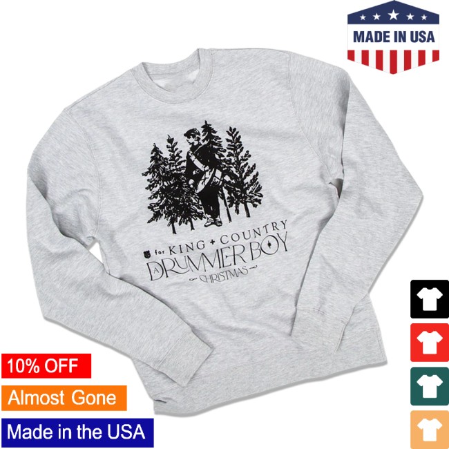 Forking And Country Store Merch A Drummer Boy Crewneck Grey Forking And Country Store Merch A Drummer Boy Crewneck Grey