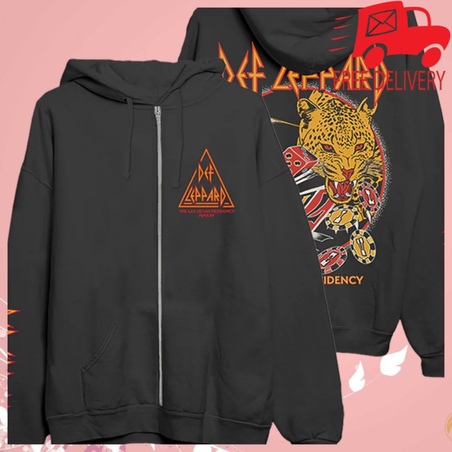 Def Leppard Store Merch Live Las Vegas Zip Hoodie Def Leppard Store Merch Live Las Vegas Zip Hoodie