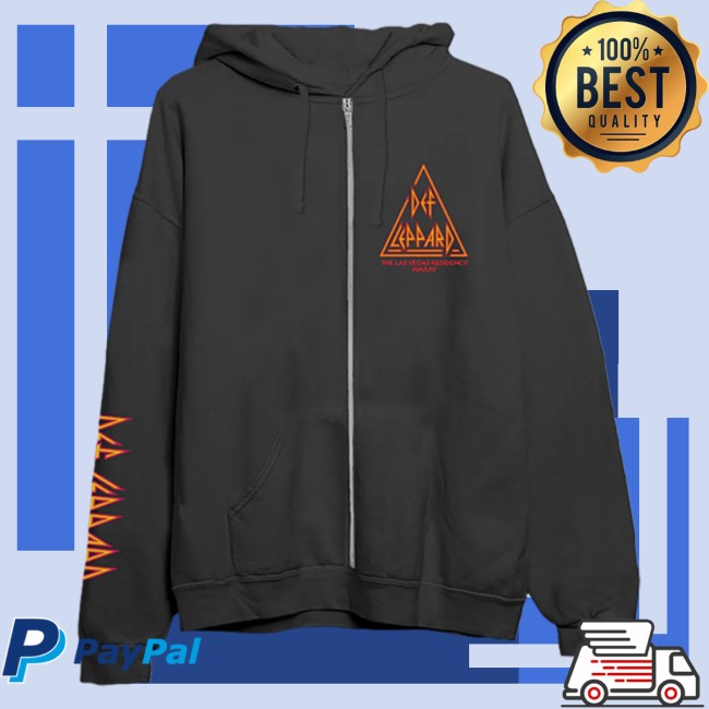 Def Leppard Store Merch Live Las Vegas Zip Hoodie Def Leppard Store Merch Live Las Vegas Zip Hoodie