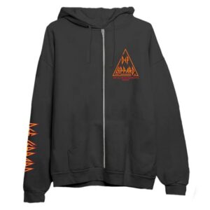 Def Leppard Merch Store Live Las Vegas Zip Hoodie