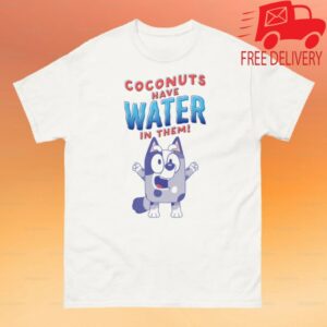 Bbc Shop Store Merch Bluey Adults T-Shirt Coconuts