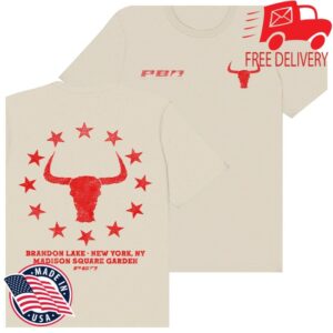 Brandon Lake Store Merch Brandon Lake X Pbr Longhorn Tee