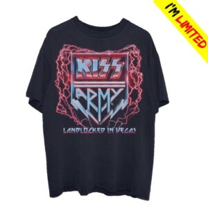 Kiss Online Shop Merch Store Landlocked In Vegas T-Shirt