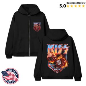 Kiss Online Shop Merch Store Kiss Army Landlocked In Vegas Zip Hoodie Sweatshirt
