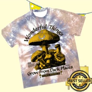 Online Ceramics Store Merch Saprotrophic Mushrooms Tie Dye Tee