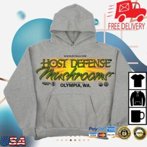 Online Ceramics Store Merch Host Defense Heather Grey Hoodie