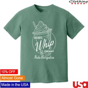 Nate Bargatze Merch Store Light Green Whip Cream Tee