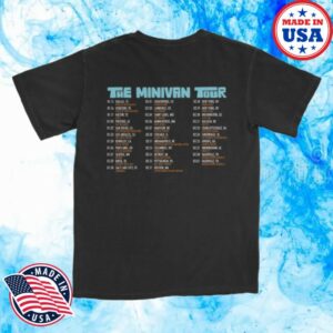 The Runarounds Store Merch 2026 The Minivan Tour Black T-Shirt