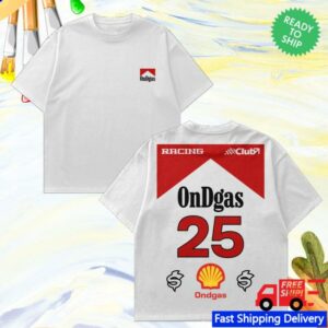 Ondgas Merch Store Shop White Ondgas Formula Tee