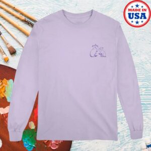 Mitski Merch Store Library Stamp Long Sleeve Tee Orchid