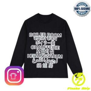 Boiler Room Merch Store Language Graphic Ls T-Shirt Black